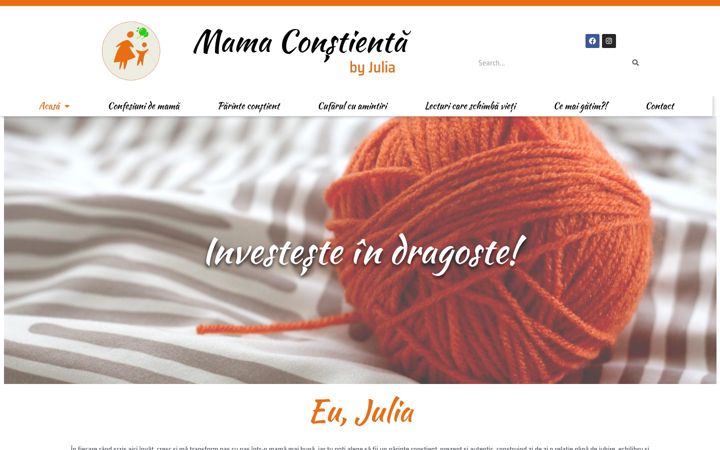 Screenshot of mamaconstienta.ro