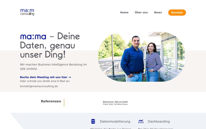 Screenshot of mamaconsulting.de