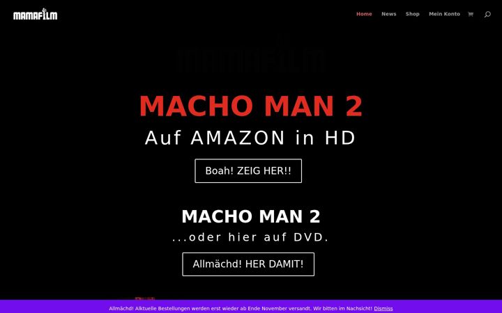 Screenshot of mamafilm.de