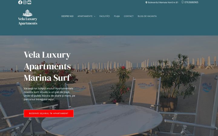Screenshot of mamaia-apartamente.ro