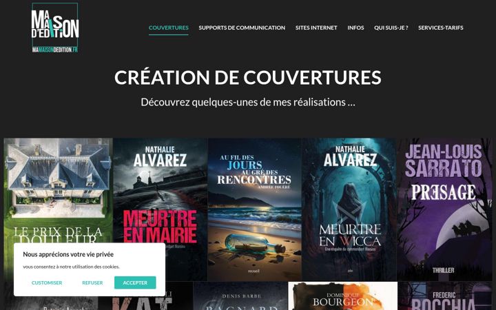 Screenshot of mamaisondedition.fr