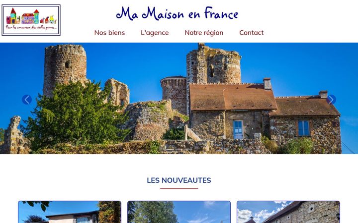 Screenshot of mamaisonenfrance.com
