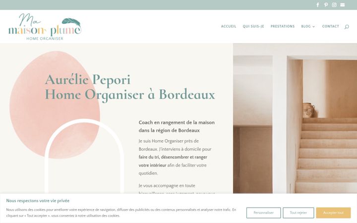 Screenshot of mamaisonplume.com