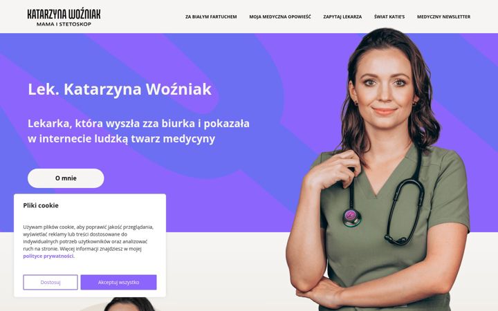 Screenshot of mamaistetoskop.pl