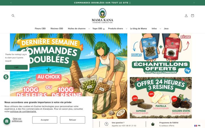 Screenshot of mamakana.com