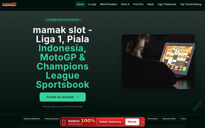 Screenshot of mamakslot.org