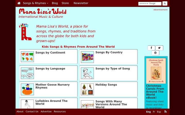 Screenshot of mamalisa.com