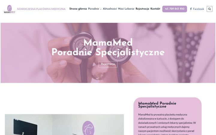 Screenshot of mamamed.pl