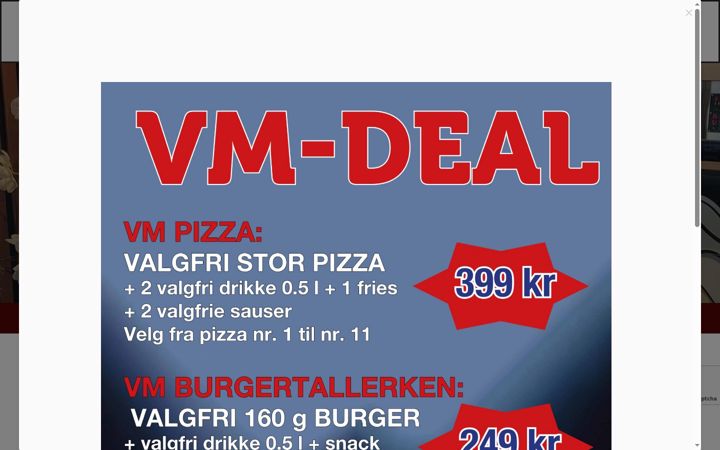 Captură de ecran a mamamia-restaurant.no