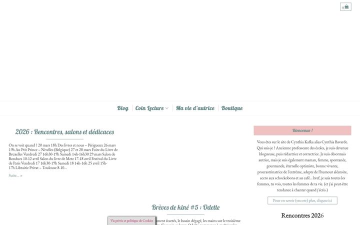 Screenshot of mamanbavarde.fr