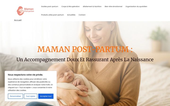 Screenshot of mamanpostpartum.fr