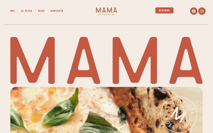Screenshot of mamapizzeria.es