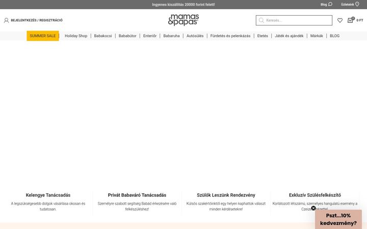 Screenshot of mamasandpapas.hu