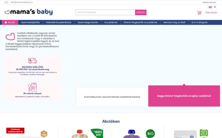 Snimka zaslona za mamasbaby.hu