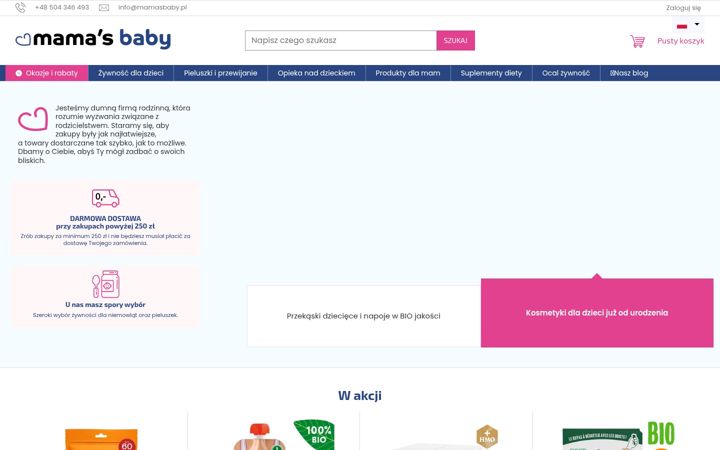 Screenshot of mamasbaby.pl