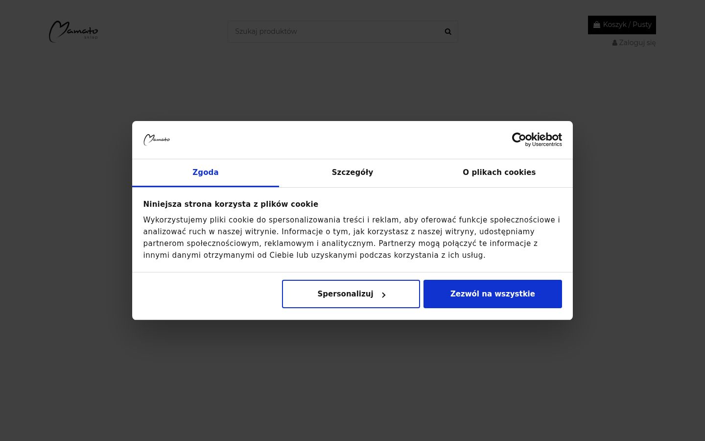 Captura de pantalla del banner de consentimiento mostrado antes de cualquier interacción