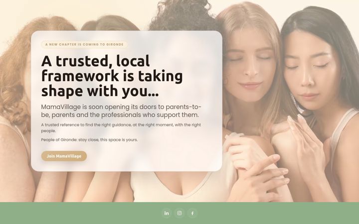 Screenshot of mamavillage.fr