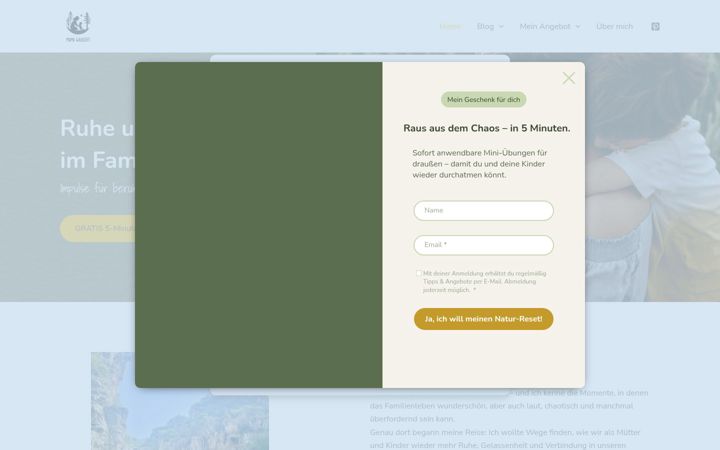 Screenshot of mamawaldzeit.com