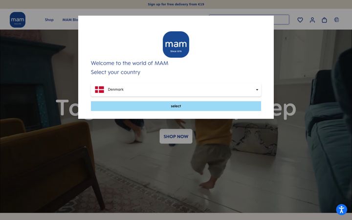 Screenshot of mambaby.com