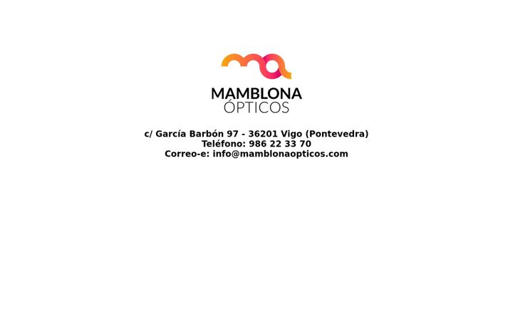 Screenshot of mamblonaopticos.com