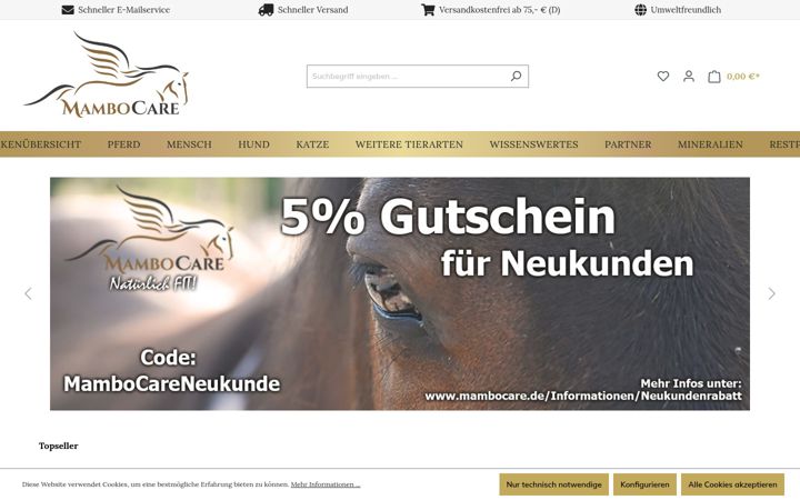 Screenshot of mambocare.de
