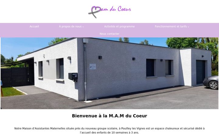 Screenshot of mamducoeur.fr