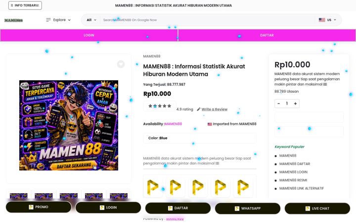 Screenshot of mamen88bet.org