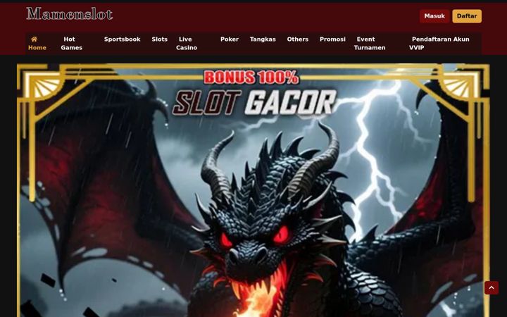 Screenshot of mamenslot.org