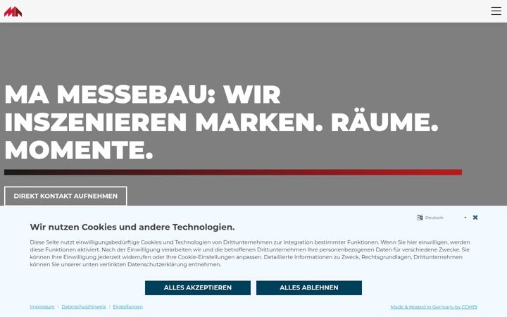 Screenshot of mamessebau.de
