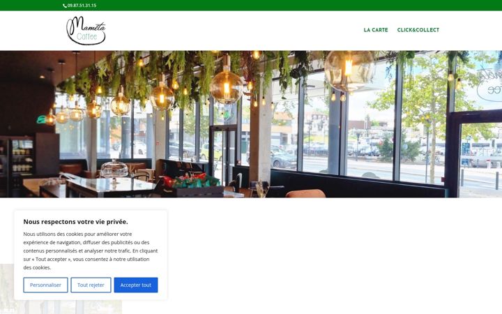 Screenshot of mameta-coffee.fr