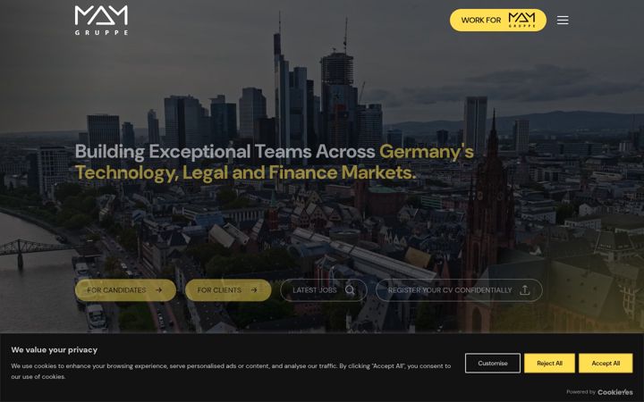 Screenshot of mamgruppe.com