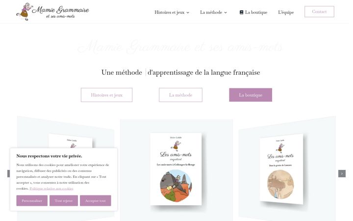 Screenshot of mamiegrammaire.fr