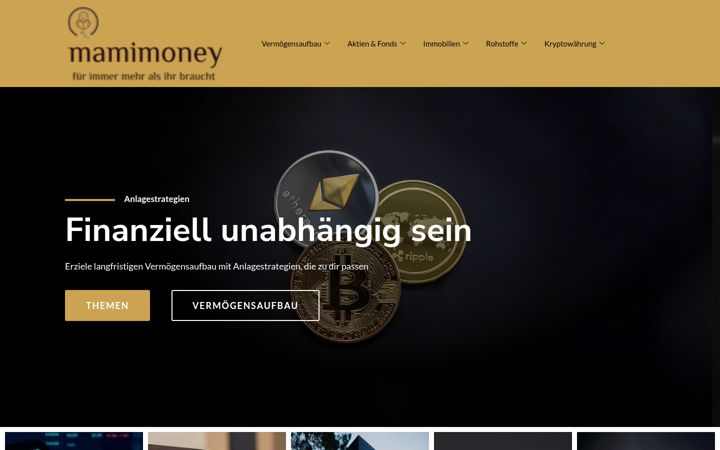 Screenshot of mamimoney.com