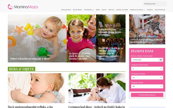 Screenshot of maminamaza.com