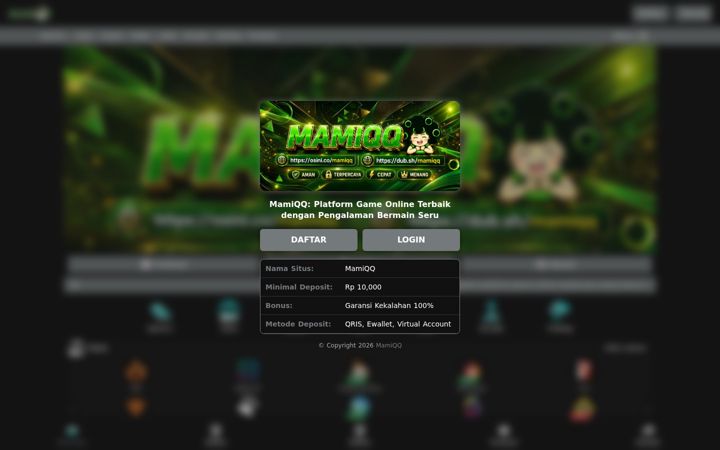 Screenshot of mamiqq.org