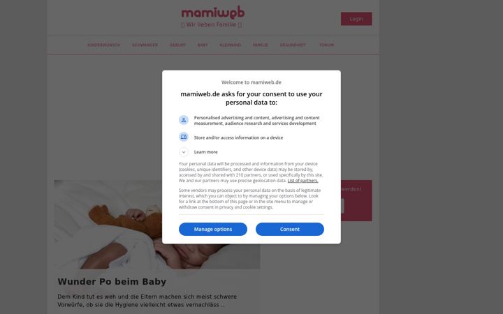Screenshot of mamiweb.de