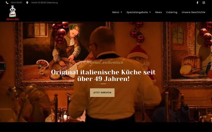 Screenshot of mamma-mia.de