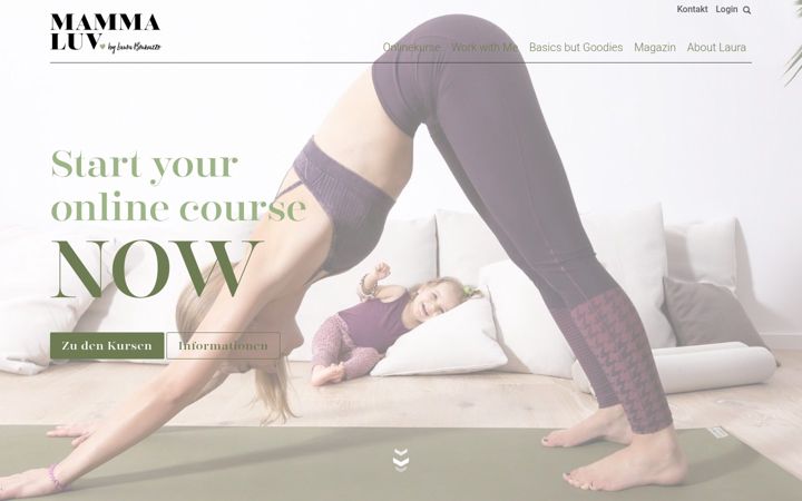 Screenshot of mammaluv.com
