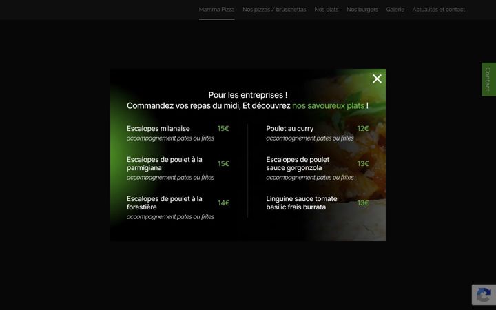 Screenshot of mammapizza-cagnes.fr
