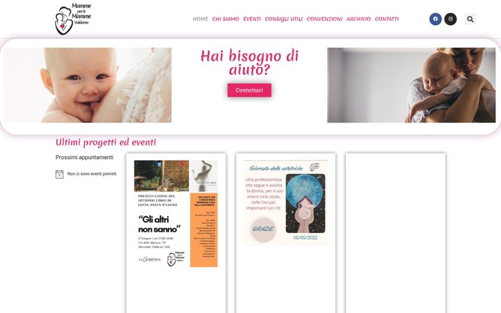 Screenshot of mammeperlemammevaldarno.it