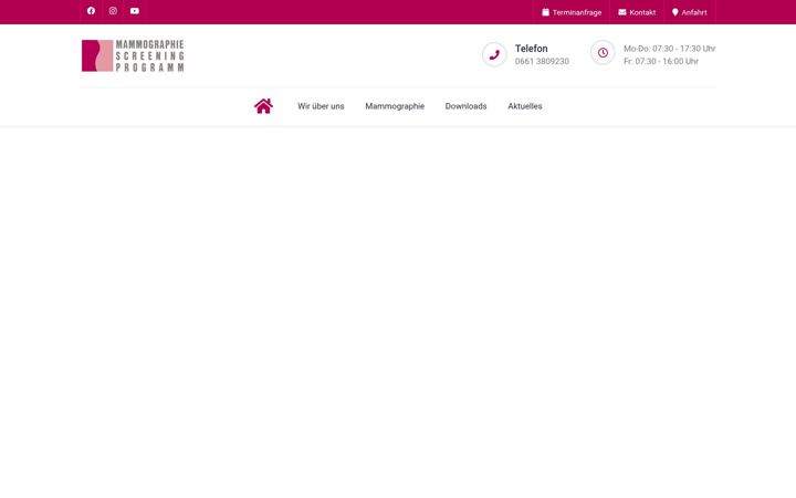 Screenshot of mammographie-screening-fulda.de