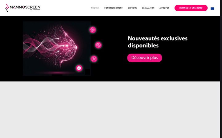 Screenshot of mammoscreen.fr