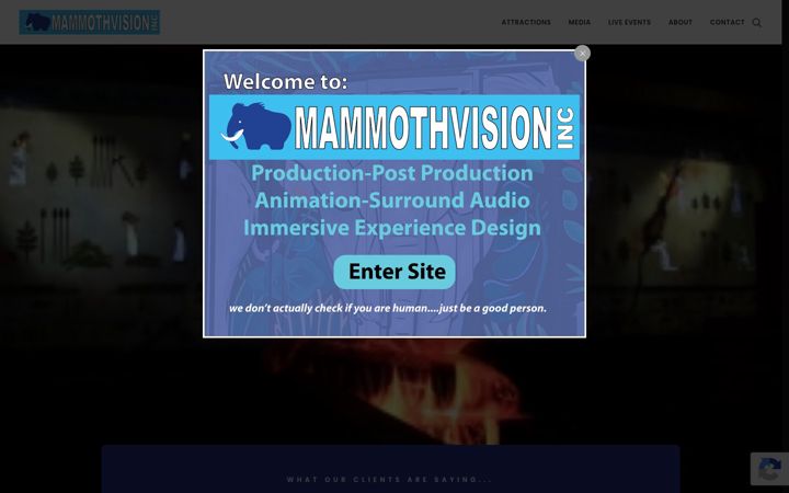 Screenshot of mammothsav.com