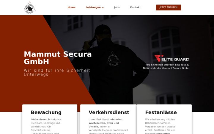 Screenshot of mammut-secura.ch