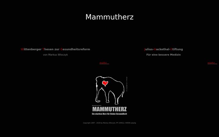 Screenshot of mammutherz.de