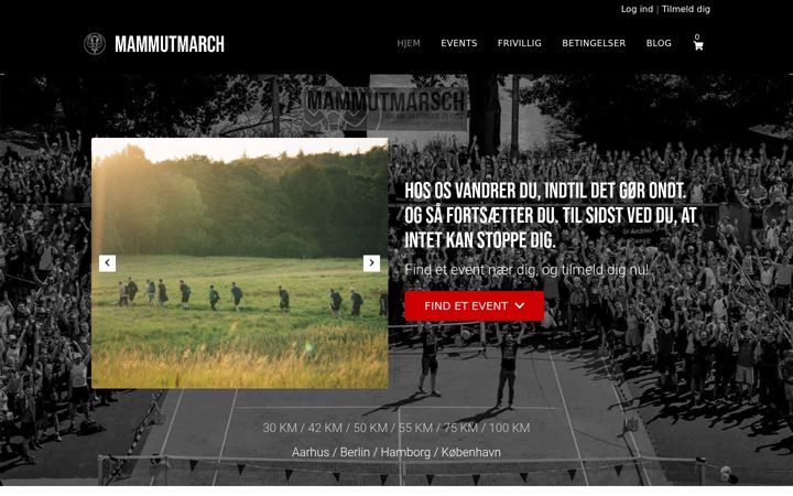 Screenshot of mammutmarch.dk