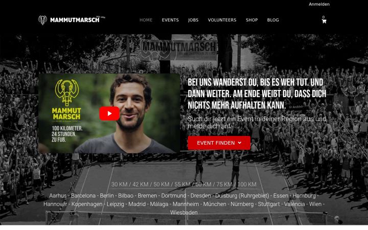 Screenshot of mammutmarsch.de