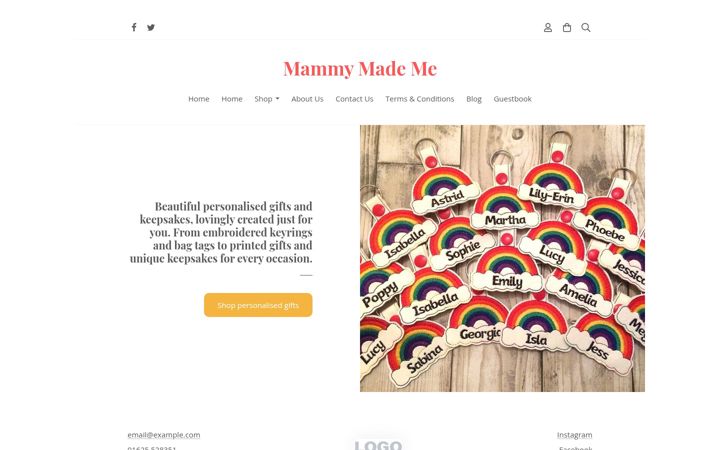 Screenshot of mammymademe.co.uk