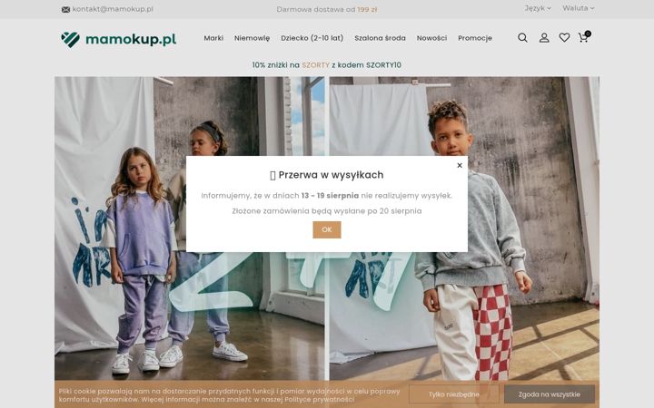 Screenshot of mamokup.pl