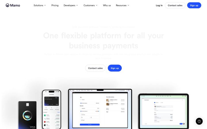 Screenshot of mamopay.com